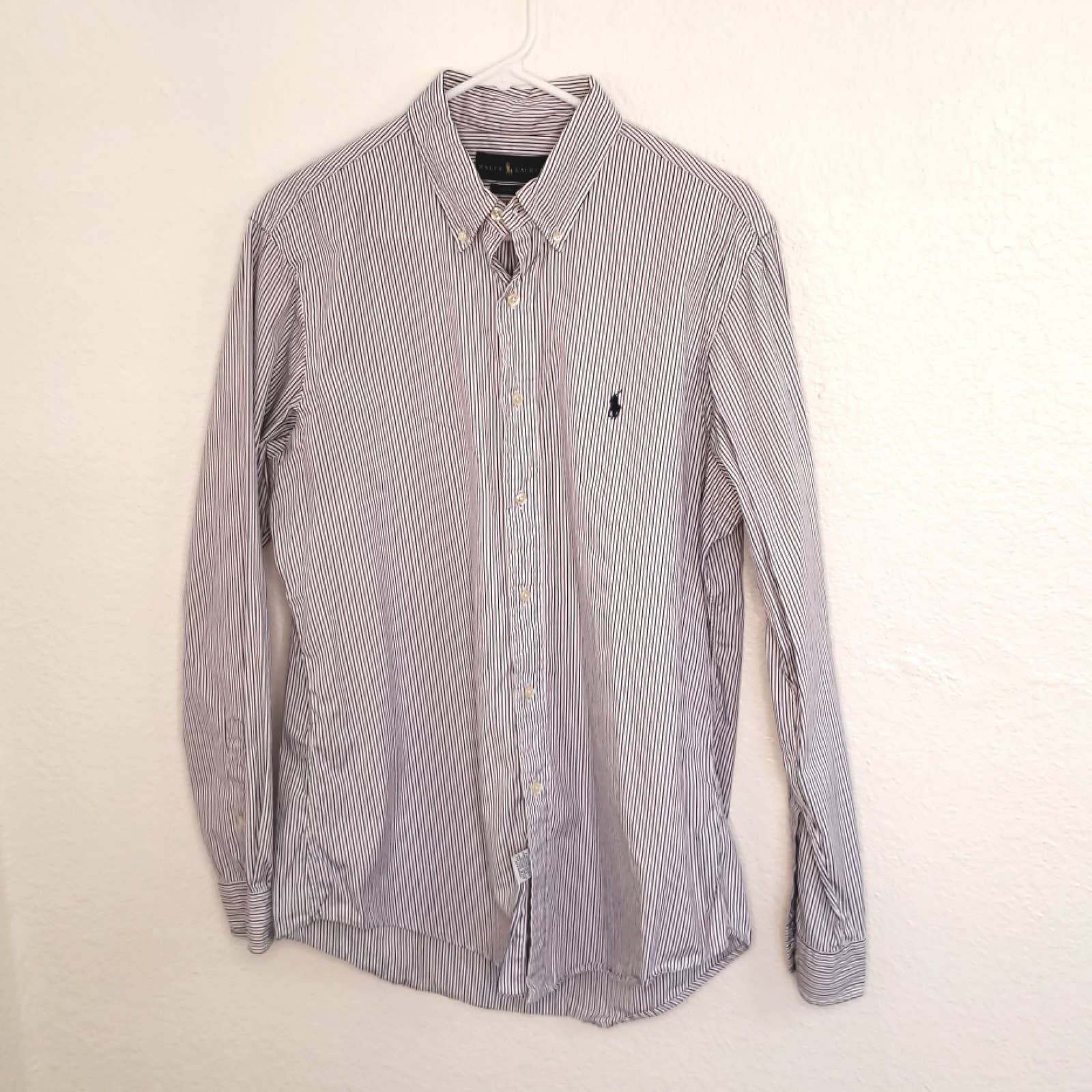 Ralph Lauren Custom Fit Striped Shirt 16 3435